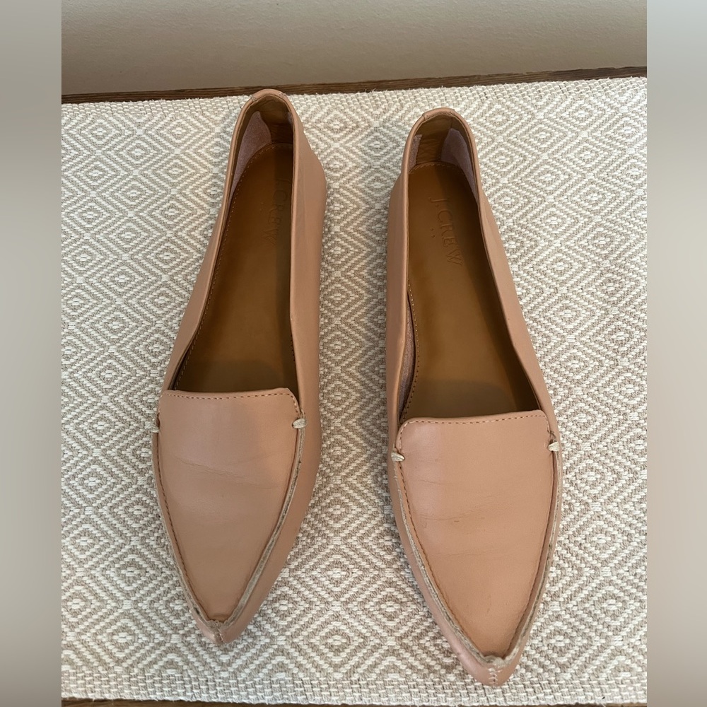 jcrew flats,
Leather uppers, size 6.5